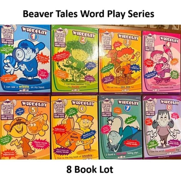 Beaver Tales Other - Lot Sale - Beaver Tales Wordplay 8 Book Series Kids Teachers Back to School